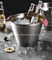 Оптовое изготовленное на заказ серебряное ведро льда пива шампанского вина нержавеющей стали для ведра льда бара 616g дешевого стального поставщик