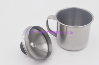 Китай чашка перемещения металла кружек чая 11cm Caitang подгонянная фабрикой стальная с крышкой поставщик