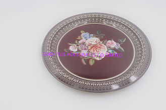 Китай плита обедающего круга dinnerware коробочного щитка золота 33cm оптовая высококачественная SS для свадеб поставщик