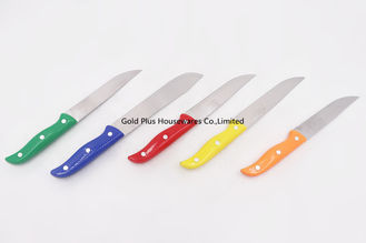 Китай 6 дешевого острого варя дюймов ножа плода метки частного назначения стали углерода кухни ножа установленного с трудной пластиковой ручкой поставщик