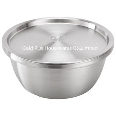 Китай 18-34cm Multi-size stainless steel bowl and basin polished metal steel steel big round pickle bowl with lid поставщик