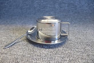 Китай Оптовая горячая продавая кружка чая кофейной чашки 400ml выдвиженческого металла набора чашки стальная традиционная установила с поддонником поставщик