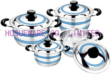 2016 горячий cookware сбываний 6/8pcs установил с баком &souce бака цвета +flower &stainless стальным классическим поставщик