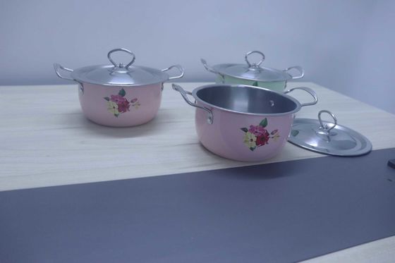 2020 горячих продаж 16/18/20/22 нержавеющих сталей 6pcs с цветом & цветками & kitchenwares наборов cookware & набором блюда 6pcs поставщик