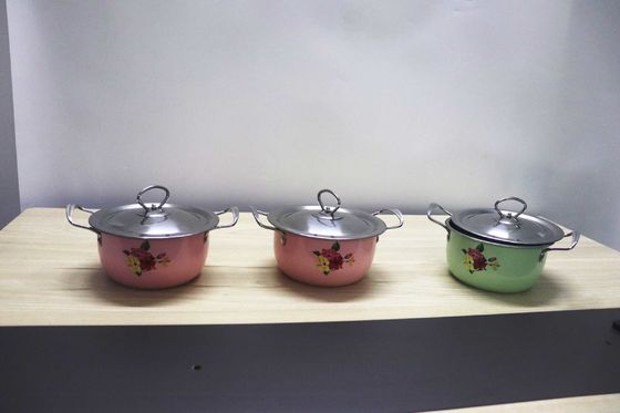 2020 горячих продаж 16/18/20/22 нержавеющих сталей 6pcs с цветом & цветками & kitchenwares наборов cookware & набором блюда 6pcs поставщик