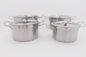 Cookware 4pcs установил бак высокого бака нержавеющей стали серебряный варя поставщик