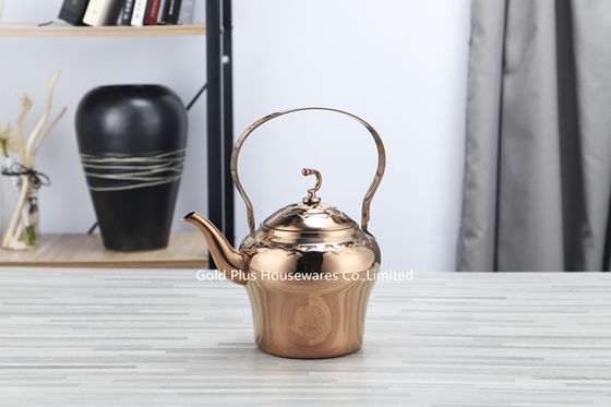 1L.1.5L, бак кофе ручки особенного чайника воды домочадца дизайна 2L длинный подняло чайник металла цвета золота стальной ломкий поставщик