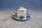 Оптовая горячая продавая кружка чая кофейной чашки 400ml выдвиженческого металла набора чашки стальная традиционная установила с поддонником поставщик